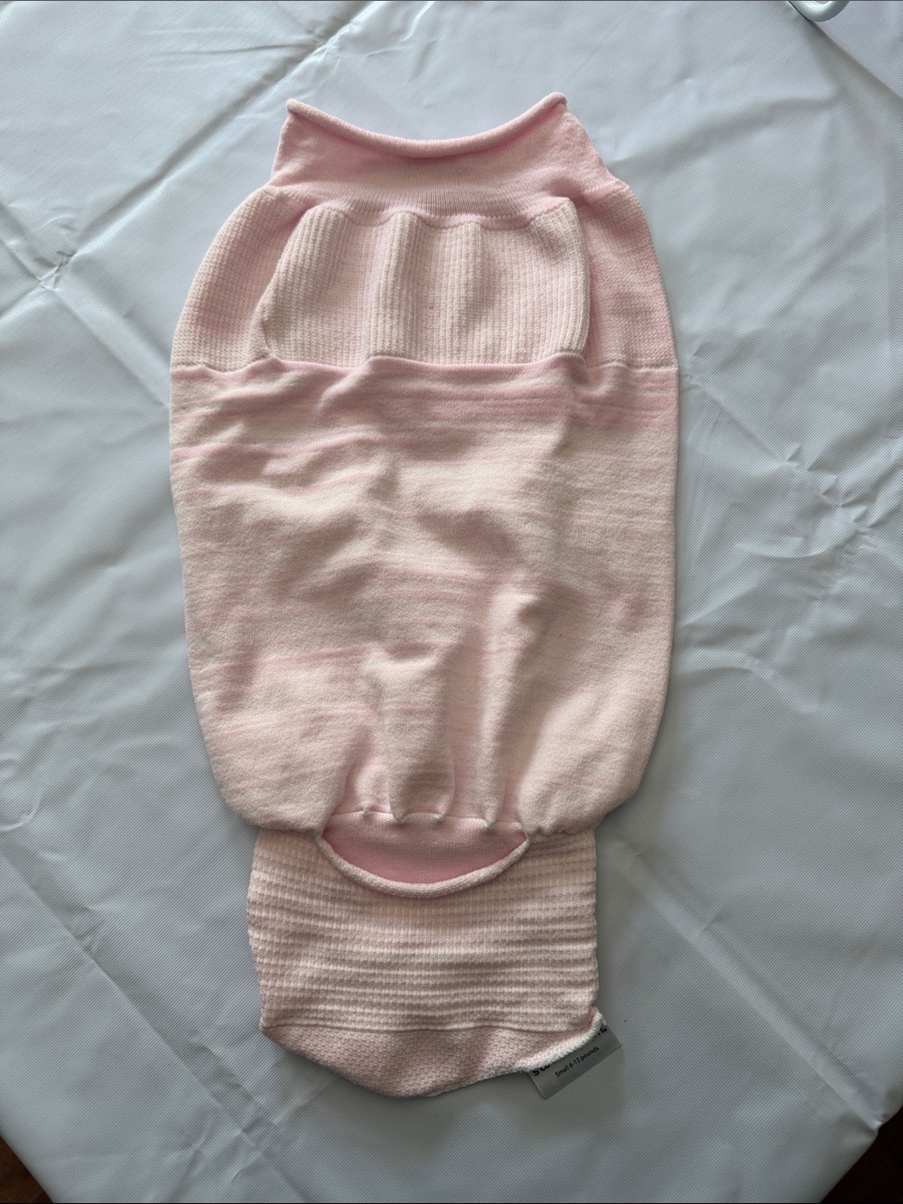 Soft Pink Knit Swaddle - Lightweight Cozy Layer